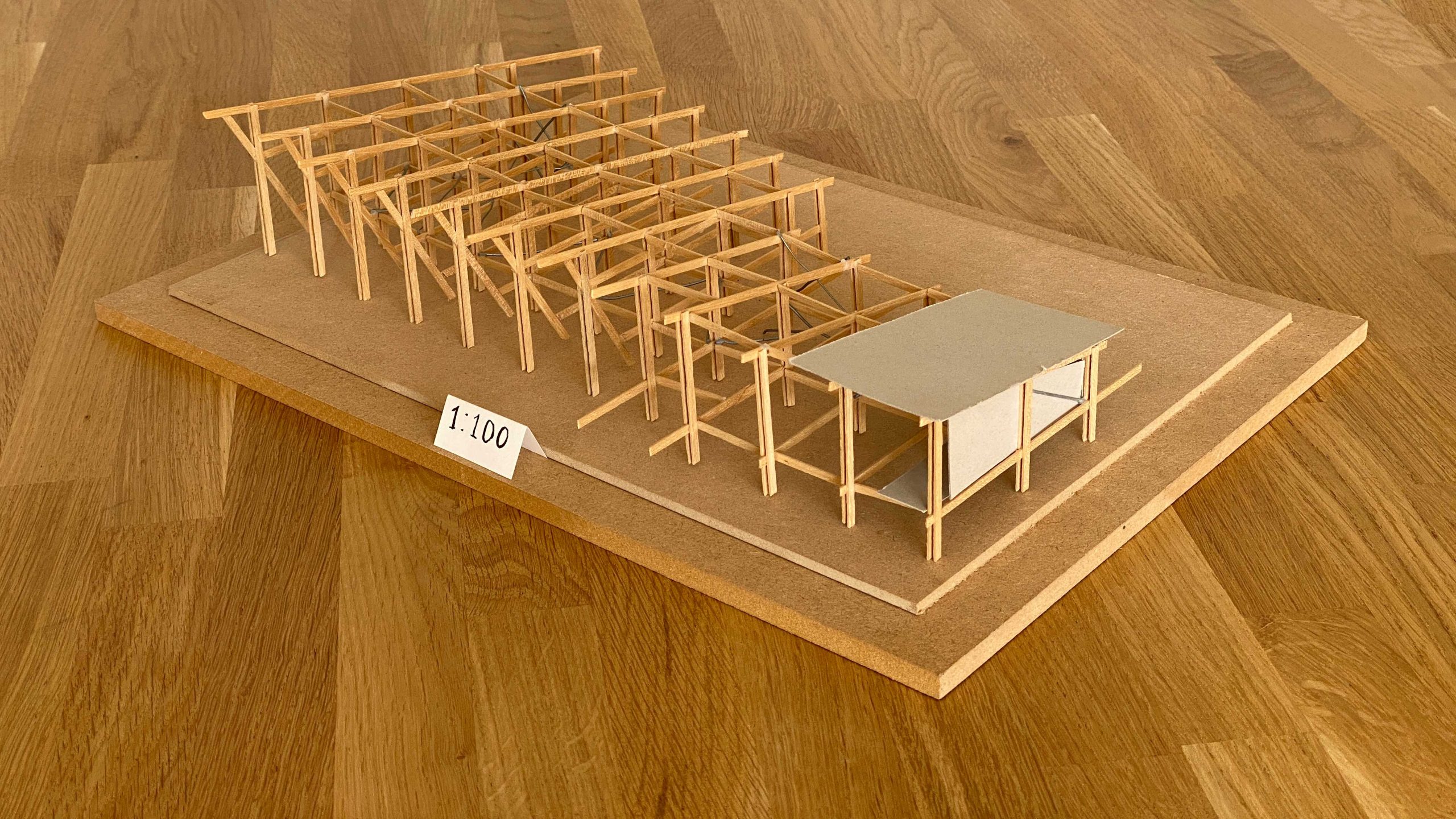 Foto van constructie maquette