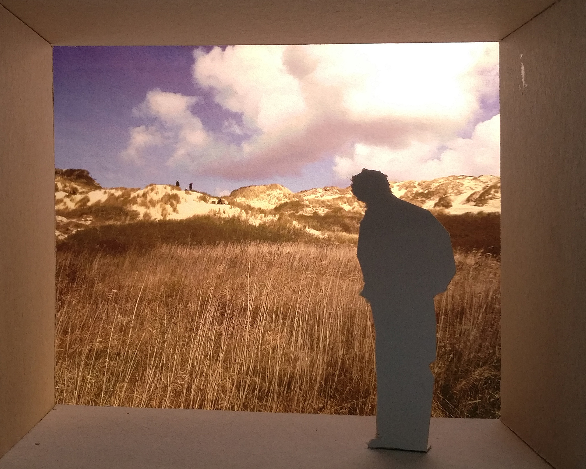 Framen van uitzicht op het landschap en het daglicht van de Delta Shelter