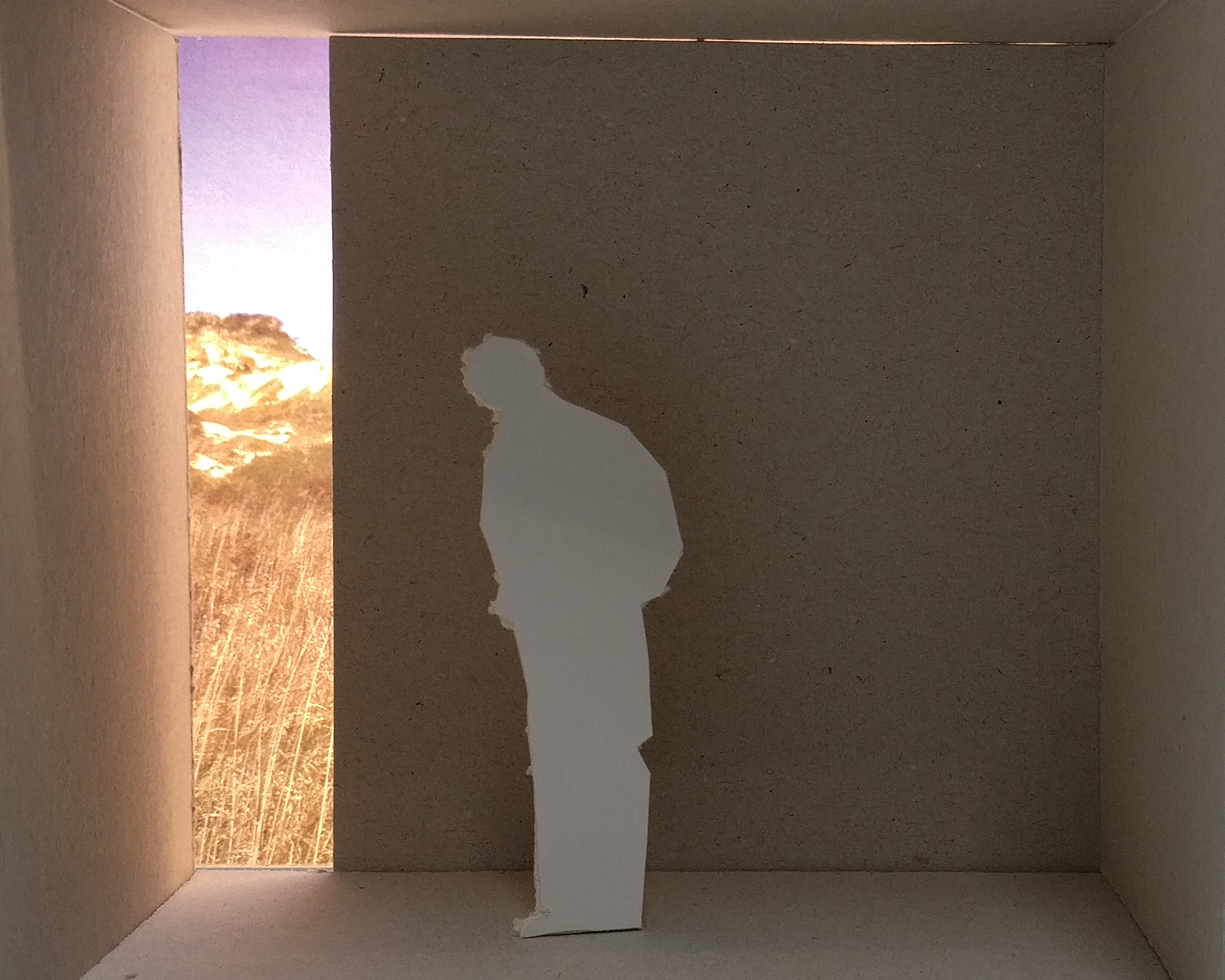 Framen van uitzicht op het landschap en het daglicht van de Delta Shelter