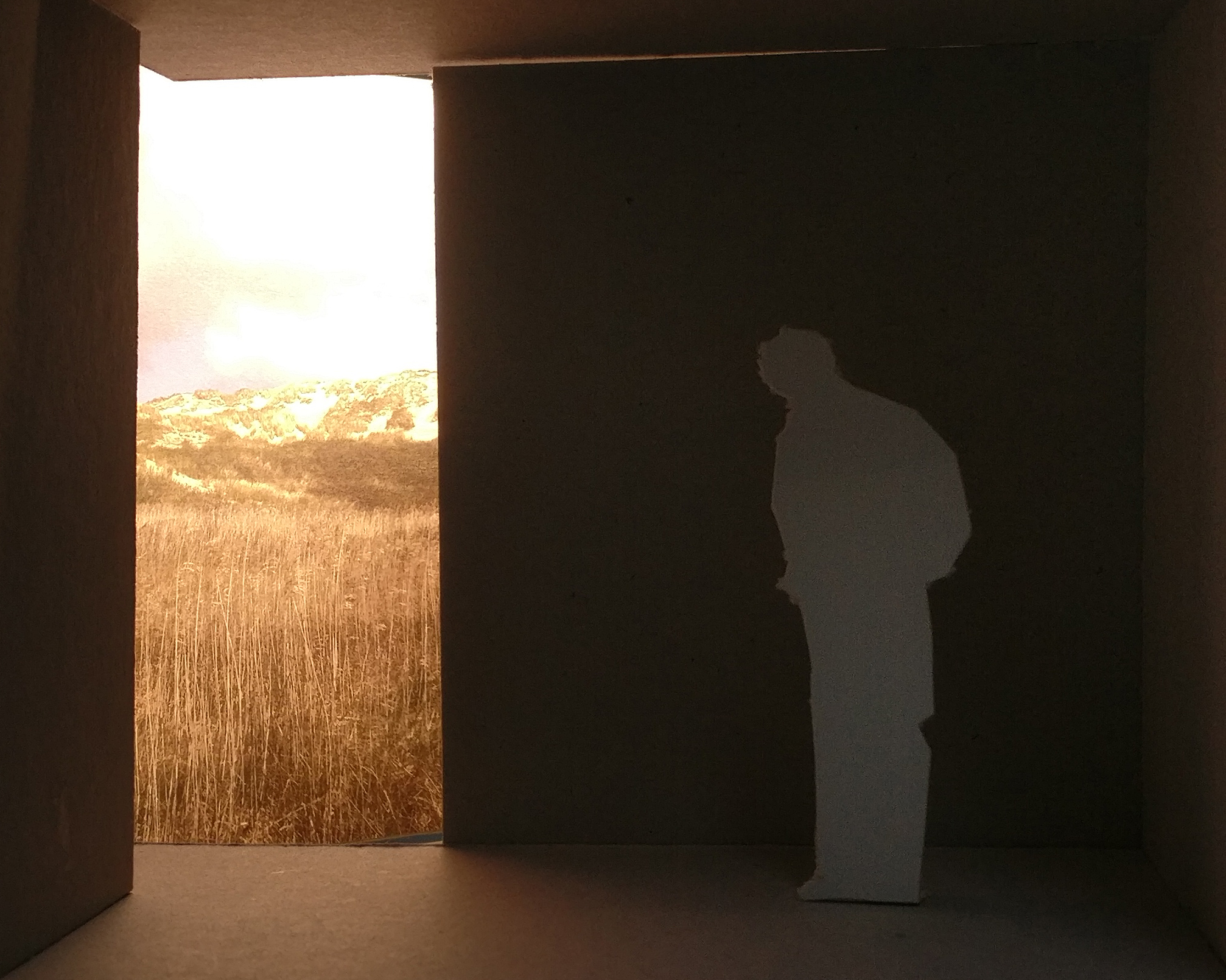 Framen van uitzicht op het landschap en het daglicht van de Delta Shelter