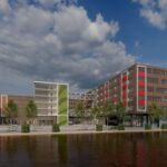Visualisatie van het studie project bij Avans hogeschool genaamd de Onderwijscampus.
